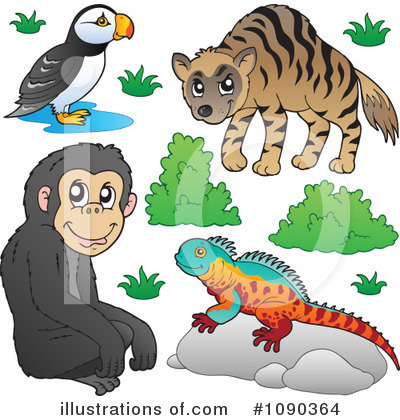 Royalty-Free (RF) Animals Clipart Illustration by visekart - Stock Sample #1090364