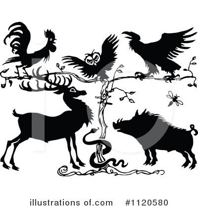 Royalty-Free (RF) Animals Clipart Illustration by Prawny Vintage - Stock Sample #1120580