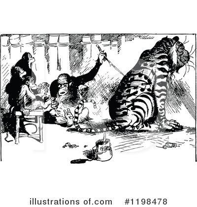Tiger Clipart #1198478 by Prawny Vintage