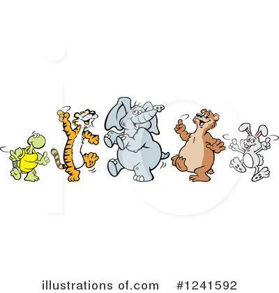 Dancing Clipart #1241592 by Johnny Sajem