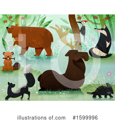 Royalty-Free (RF) Animals Clipart Illustration by BNP Design Studio - Stock Sample #1599996