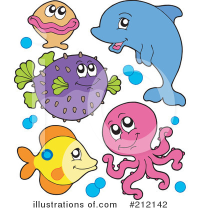 Dolphins Clipart #212142 by visekart