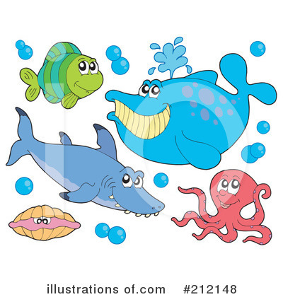 Royalty-Free (RF) Animals Clipart Illustration by visekart - Stock Sample #212148