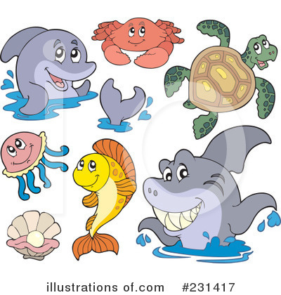 Royalty-Free (RF) Animals Clipart Illustration by visekart - Stock Sample #231417