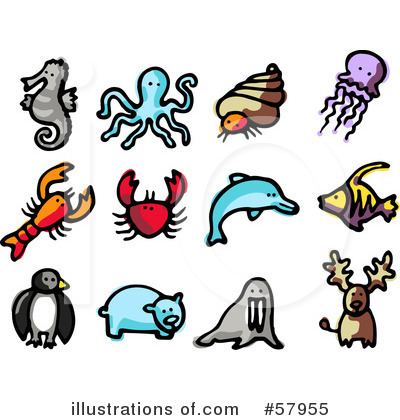 Dolphins Clipart #57955 by NL shop