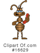 Ant Character Clipart #16629 by Mascot Junction