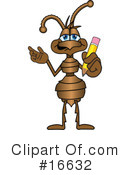 Ant Character Clipart #16632 by Mascot Junction