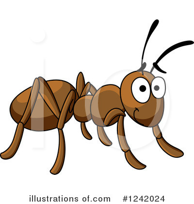 Royalty-Free (RF) Ant Clipart Illustration by Vector Tradition SM - Stock Sample #1242024