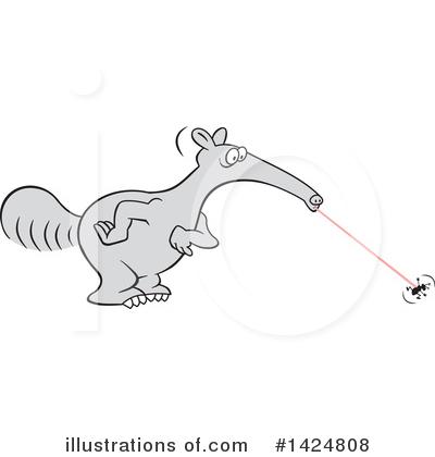 Royalty-Free (RF) Anteater Clipart Illustration by Johnny Sajem - Stock Sample #1424808