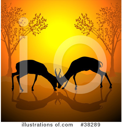 Royalty-Free (RF) Antelope Clipart Illustration by dero - Stock Sample #38289