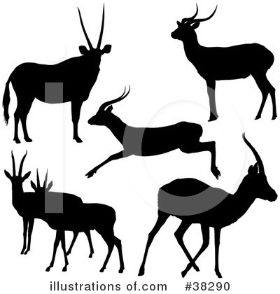 Royalty-Free (RF) Antelope Clipart Illustration by dero - Stock Sample #38290