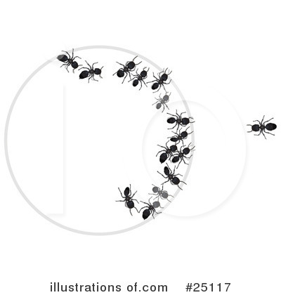 Royalty-Free (RF) Ants Clipart Illustration by Leo Blanchette - Stock Sample #25117
