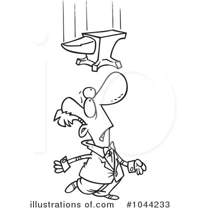 Royalty-Free (RF) Anvil Clipart Illustration by toonaday - Stock Sample #1044233