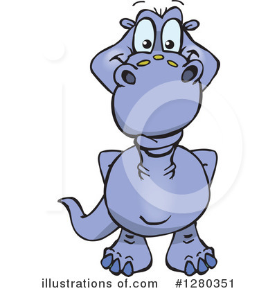 Royalty-Free (RF) Apatosaurus Clipart Illustration by Dennis Holmes Designs - Stock Sample #1280351
