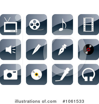 Royalty-Free (RF) App Buttons Clipart Illustration by Vector Tradition SM - Stock Sample #1061533