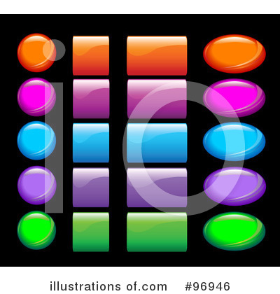 Royalty-Free (RF) App Buttons Clipart Illustration by Pushkin - Stock Sample #96946