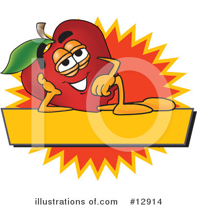 Apple Clipart #12914 by Mascot Junction