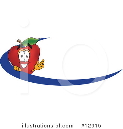 Apple Character Clipart #12915 by Mascot Junction