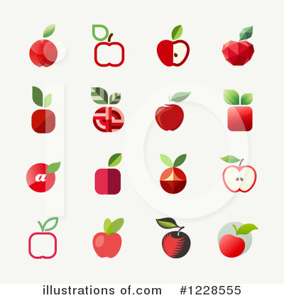 Royalty-Free (RF) Apple Clipart Illustration by elena - Stock Sample #1228555
