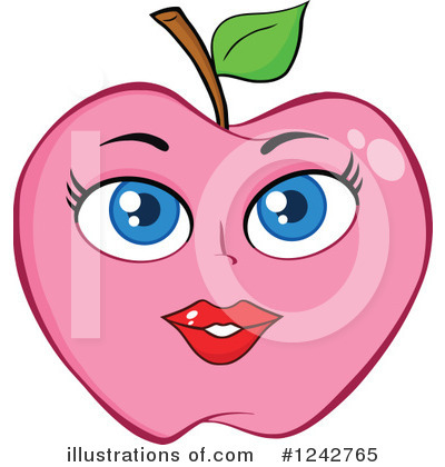 Royalty-Free (RF) Apple Clipart Illustration by Hit Toon - Stock Sample #1242765