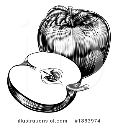 Royalty-Free (RF) Apple Clipart Illustration by AtStockIllustration - Stock Sample #1363974