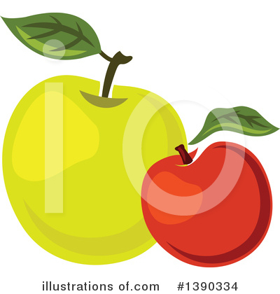 Green Apple Clipart #1390334 by Vector Tradition SM