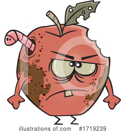 Royalty-Free (RF) Apple Clipart Illustration by toonaday - Stock Sample #1719239