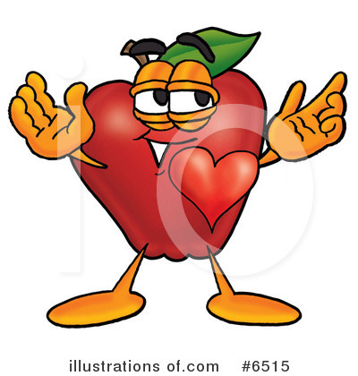 Royalty-Free (RF) Apple Clipart Illustration by Mascot Junction - Stock Sample #6515