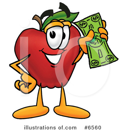 Royalty-Free (RF) Apple Clipart Illustration by Mascot Junction - Stock Sample #6560