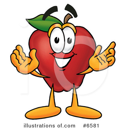 Apple Clipart #6581 by Mascot Junction