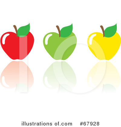 Royalty-Free (RF) Apple Clipart Illustration by Rosie Piter - Stock Sample #67928