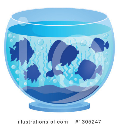 Royalty-Free (RF) Aquarium Clipart Illustration by visekart - Stock Sample #1305247