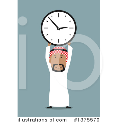 Royalty-Free (RF) Arabian Business Man Clipart Illustration by Vector Tradition SM - Stock Sample #1375570