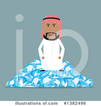 Arabian Businessman Clipart #1382496 by Vector Tradition SM