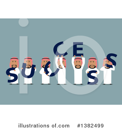 Royalty-Free (RF) Arabian Business Man Clipart Illustration by Vector Tradition SM - Stock Sample #1382499