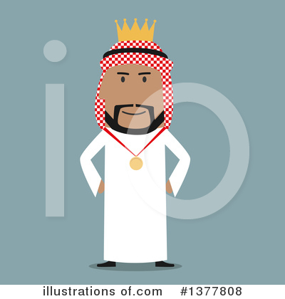 Arabian Businessman Clipart #1377808 by Vector Tradition SM
