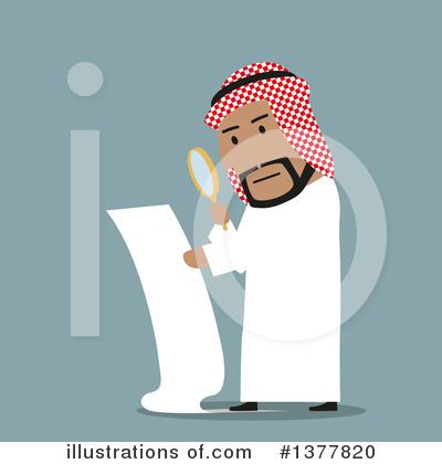Royalty-Free (RF) Arabian Businessman Clipart Illustration by Vector Tradition SM - Stock Sample #1377820