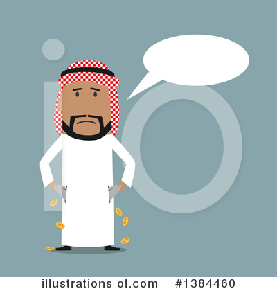 Arabian Business Man Clipart #1384460 by Vector Tradition SM