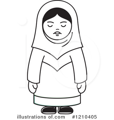 Muslim Clipart #1210405 by Lal Perera