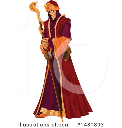 Royalty-Free (RF) Arabian Clipart Illustration by Pushkin - Stock Sample #1481803