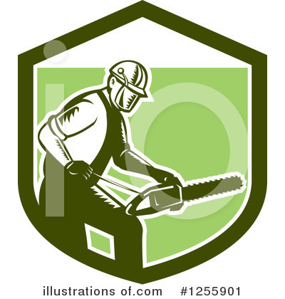 Royalty-Free (RF) Arborist Clipart Illustration by patrimonio - Stock Sample #1255901