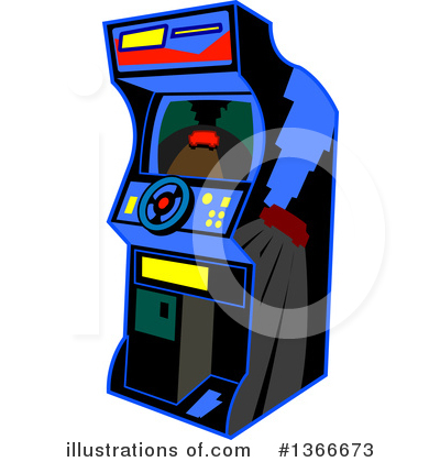 Royalty-Free (RF) Arcade Clipart Illustration by Clip Art Mascots - Stock Sample #1366673