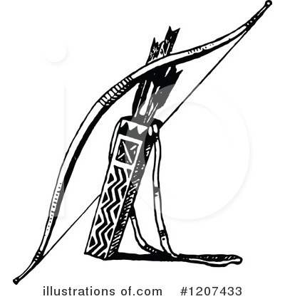 Royalty-Free (RF) Archery Clipart Illustration by Prawny Vintage - Stock Sample #1207433