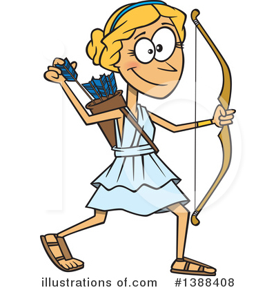 Royalty-Free (RF) Archery Clipart Illustration by toonaday - Stock Sample #1388408