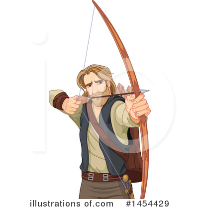 Royalty-Free (RF) Archery Clipart Illustration by Pushkin - Stock Sample #1454429