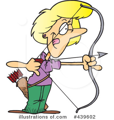 Royalty-Free (RF) Archery Clipart Illustration by toonaday - Stock Sample #439602
