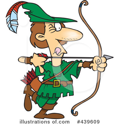 Royalty-Free (RF) Archery Clipart Illustration by toonaday - Stock Sample #439609