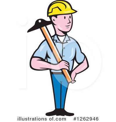 Builder Clipart #1262946 by patrimonio
