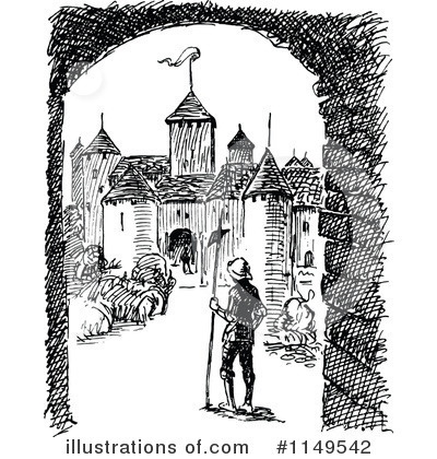 Royalty-Free (RF) Architecture Clipart Illustration by Prawny Vintage - Stock Sample #1149542