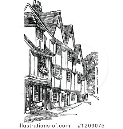 Royalty-Free (RF) Architecture Clipart Illustration by Prawny Vintage - Stock Sample #1209075